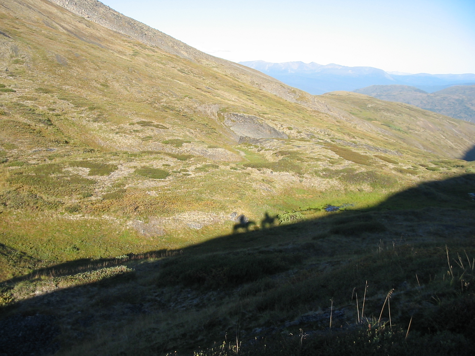 On horseback in the mountains