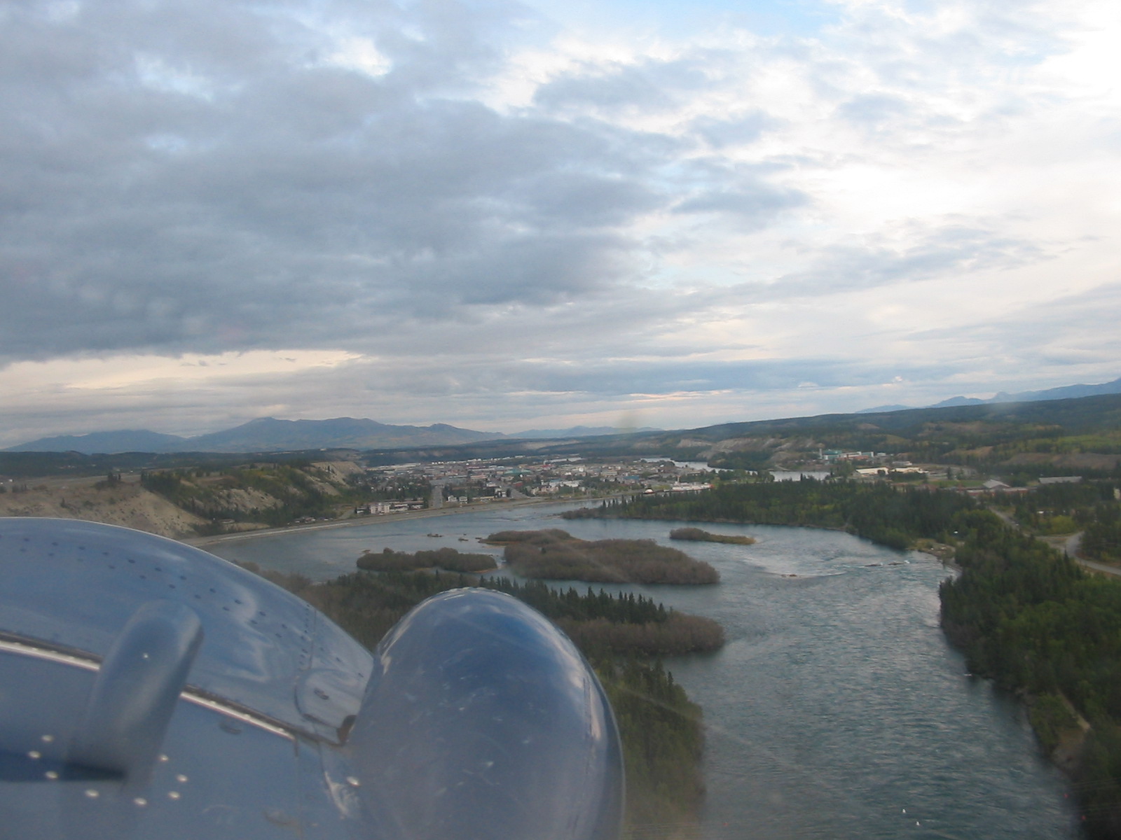 Flying out of Whitehorse